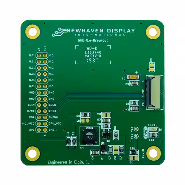 NHD-0.6-BREAKOUT Newhaven Display Intl  Cartes et kits d'évaluation et de démonstration